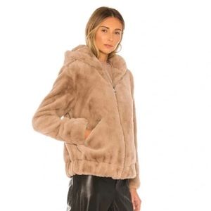 Blank NYC Faux Fur Hooded Jacket! Worn Once!!